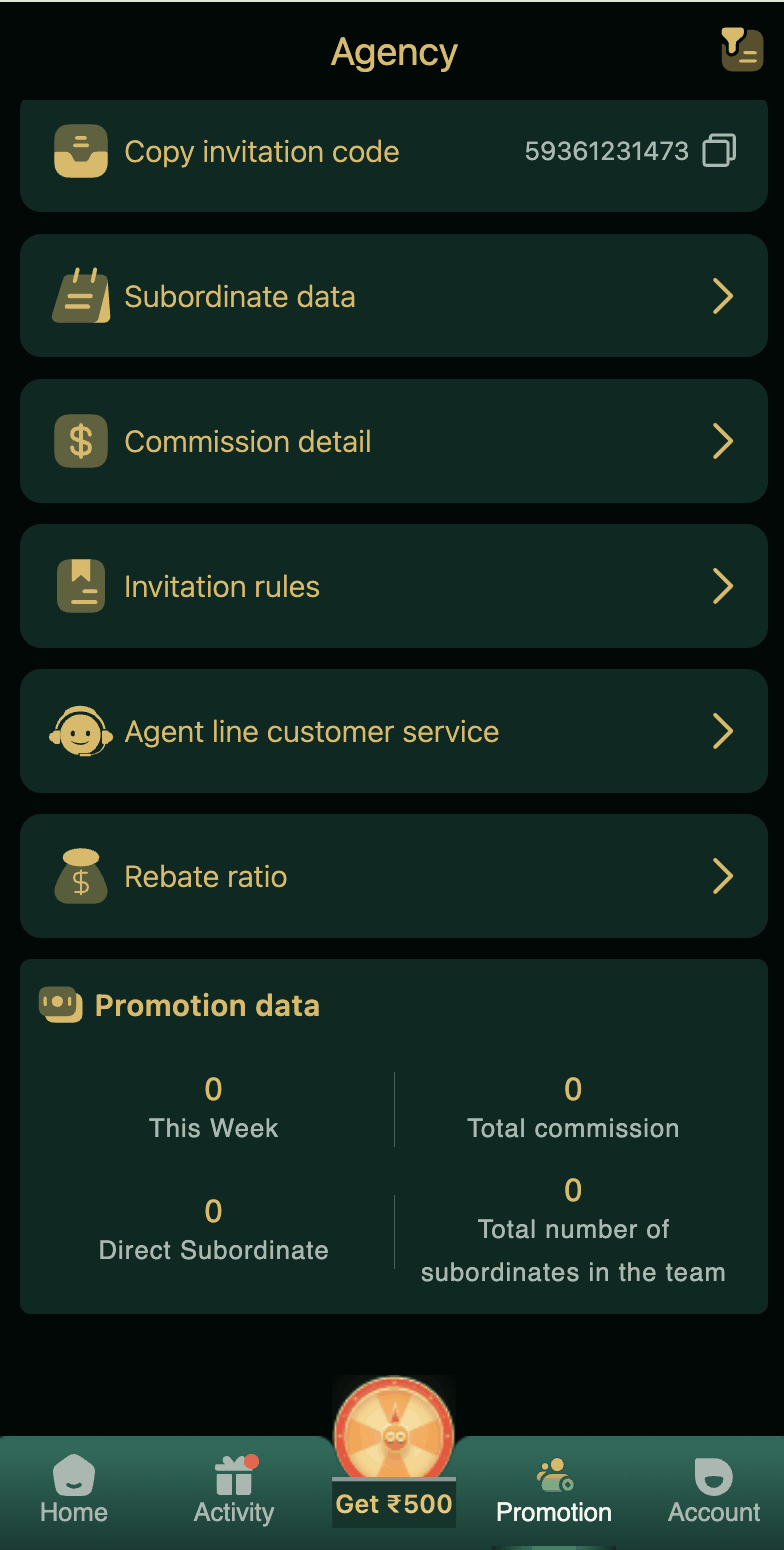 DM First agency program page with invitation code